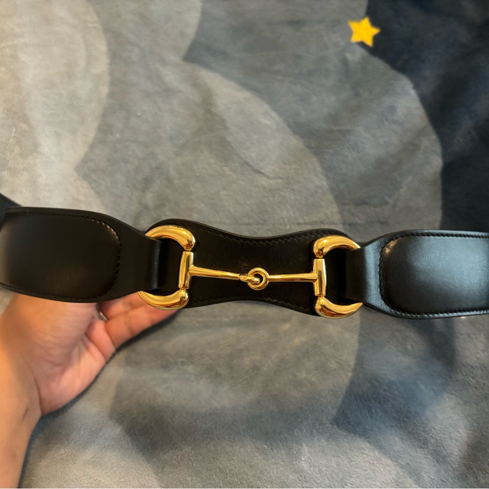 Gucci Leather belt with horsebit